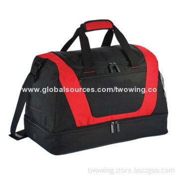 Sports bag, with shoe compartment, 600D polyester fabric